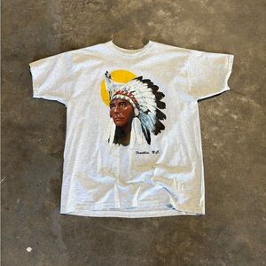 Vintage Franklin N.C Native American Wolf Tee